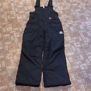 Black Snow Bib Overalls Size 10-12 ZeroXposur